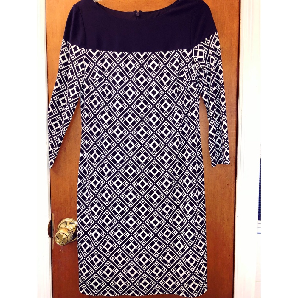 JESSICA HOWARD NAVY & WHITE DRESS 🔹❕